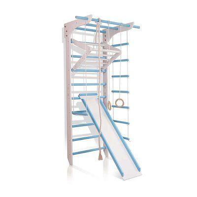Шведська спортивна стінка Sportbaby 3-Lux 3-240 блакитна 3-Lux 3-240 голубая фото