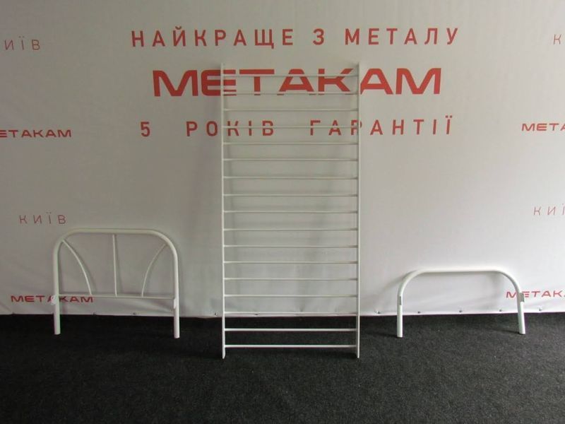 Кровать односпальная Релакс 80х190 см металлическая на ножках с изголовьем Metakam-Relax_80*190 фото