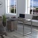 Письмовий стіл Q-160 дуб-палена на металевих ніжках хром Loft-Design_Q-160_palena фото 4