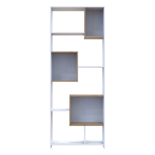 Етажерка висока BS-1 Doros 210х81 см дсп кольору білого+дуб-евок  Doros-41516039 фото
