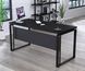 Письмовий стіл G-160х70 лдсп з царгою чорного кольору Loft-design_G-160-18_black фото 2