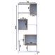 Етажерка висока BS-1 Doros 210х81 см дсп кольору білого+дуб-евок  Doros-41516039 фото 5