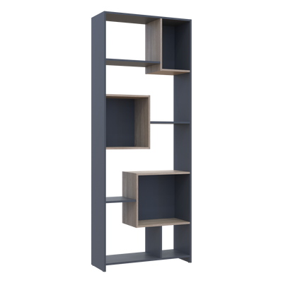 Етажерка висока BS-1 Doros 210х81 см дсп кольору графіт+сонома Doros-41516040 фото