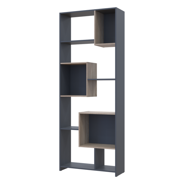 Этажерка высокая BS-1 Doros 210х81 см дсп цвета графит+сонома Doros-41516040 фото