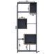 Этажерка высокая BS-1 Doros 210х81 см дсп цвета графит+сонома Doros-41516040 фото 2