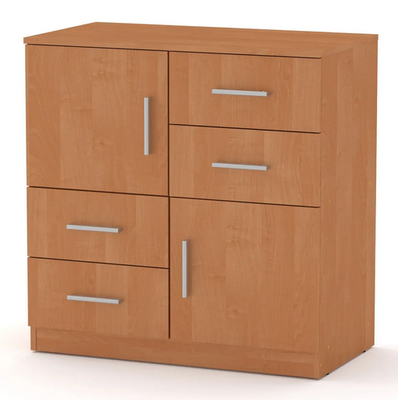 Комод 2+4 Компаніт 850x836x448 мм дсп бук Komod-2+4_buk фото