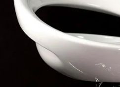 Барный стул Торре 76-96 см белый глянец пластиковое сидение со спинкой на хром опоре SDMT02W фото