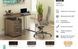 Письмовий стіл L-27 хром 120х60 см з тумбочкою лдсп горіх-модена Loft-Design_L27-gorih фото 3