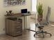Письмовий стіл L-27 хром 120х60 см з тумбочкою лдсп горіх-модена Loft-Design_L27-gorih фото 1