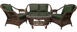 Плетені меблі Cruzo комплект з ротангу Копа-Кубу набір диван крісла столик km28005 фото 1