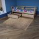 Односпальная кровать с двумя ящиками Babyson 80х190 см лак деревянная babyson 1 белая фото 2