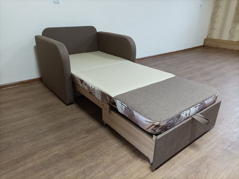 Мягкое кресло-кровать Ельф-110 бежево-кофейное Malyutka-110_beg2 фото