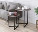 Журнальний столик Дельта Дуо подвійний комплект дсп дуб-палена Loft-design_Delta2_palena фото 1