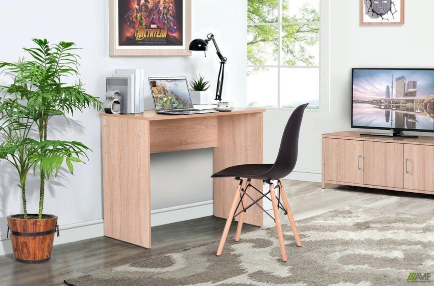 Пластиковый стул Aster-RL wood черный на ножках 545915 фото