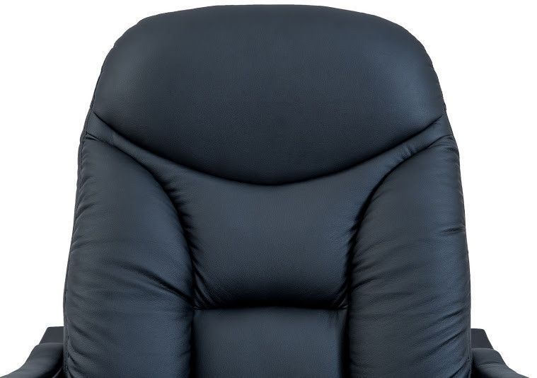 Офисное кресло Максимус-XL Вуд-венге М3 кожаное-комби черное Rich-Maximus фото