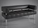 Офисный диван Тонус 140 см черный кожзам матовый Sentenzo_Tonus-140 black2 фото 1
