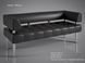 Офисный диван Тонус 140 см черный кожзам матовый Sentenzo_Tonus-140 black2 фото 2