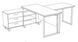 Письменный стол Нотариус угловой 160х140 см с тумбой дсп белого цвета Loft-design_Notarius_white фото 7