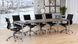 Офісний конференц-стіл для переговорів Q-270 cм дуб-палена Loft-design_Q-270_palena фото 1