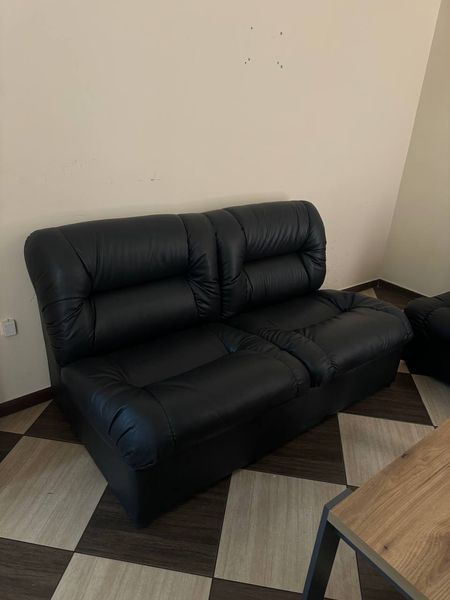 Офісний диван Візит 165 см прямий подвійний мякий чорний Richman-Vizit2_black фото