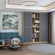 Шафа для одягу з полочками Морган 180 см дсп графіт Doros-42001256 фото 9