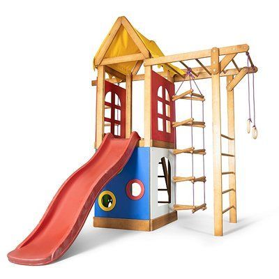 Дитячий майданчик Babyland-22 Спортбеби деревяний ігровий комплекс Sportbaby для вулиці Babyland-22 фото