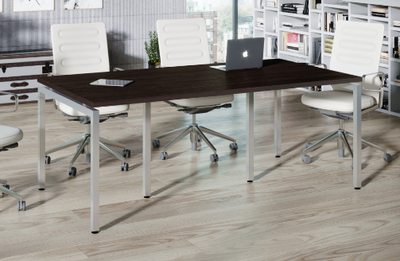 Стіл в офіс для переговорів Q-200х100 см стільниця дсп венге Loft-Design_Q-200_venge фото